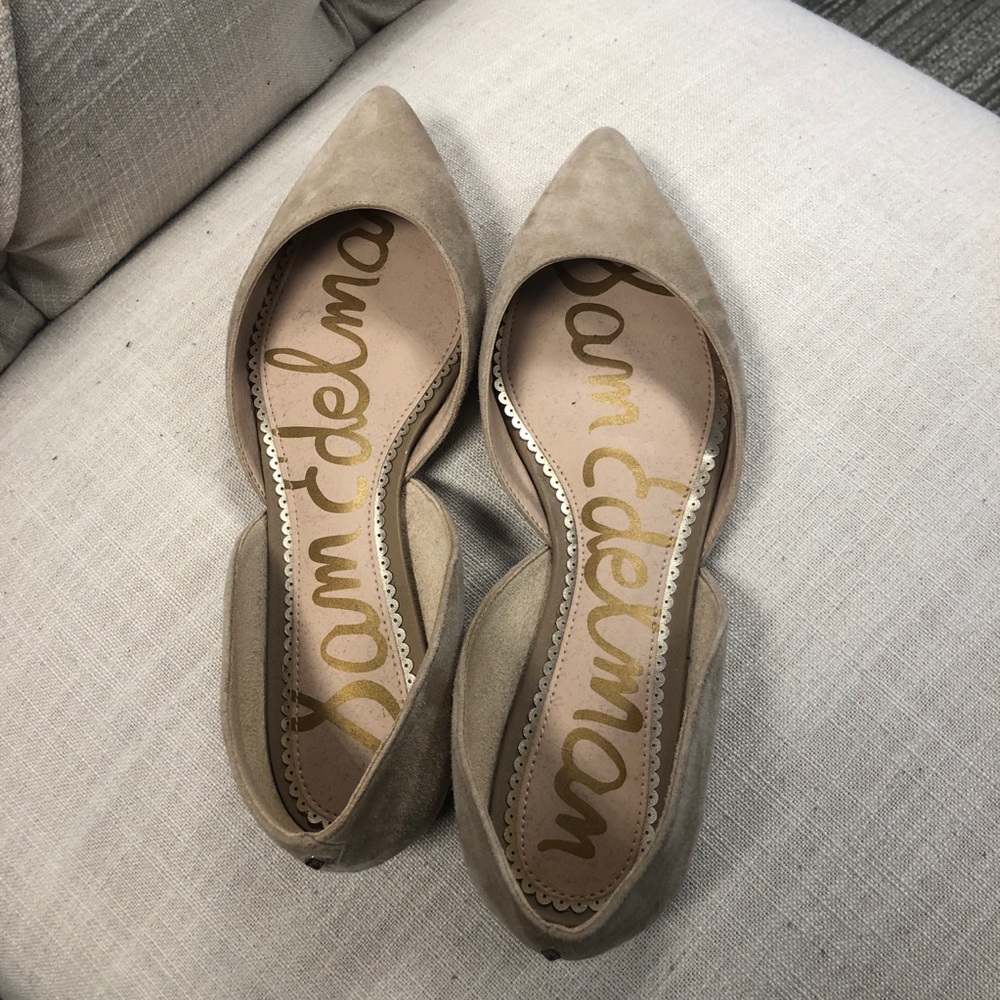 Sam Edelman Rodney Pointy Toe d’Orsay Nude Flat
